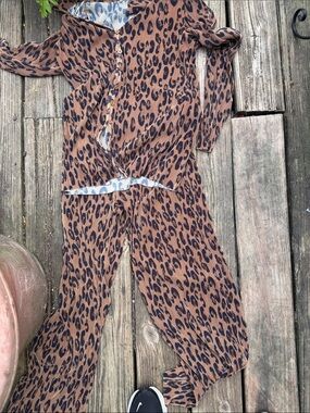 Cyrus Brown Leopard Print Jumpsuit